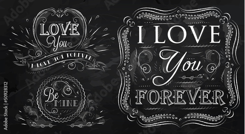 Love forever chalk