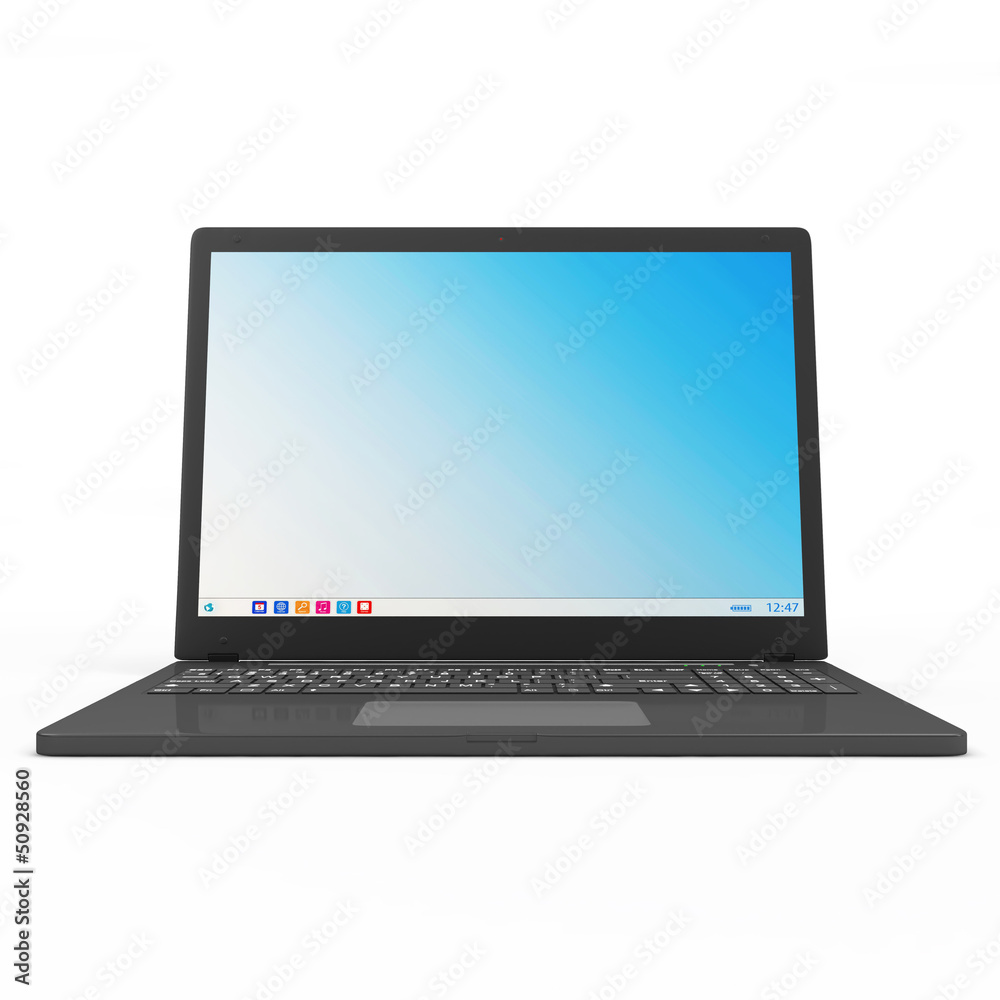 Modern Laptop isolated on white background Modern Laptop isolated on white background