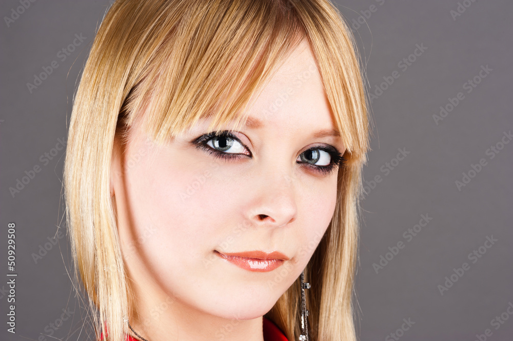 portrait of a cute girl with beautiful makeup portrait of a cute girl with beautiful makeup