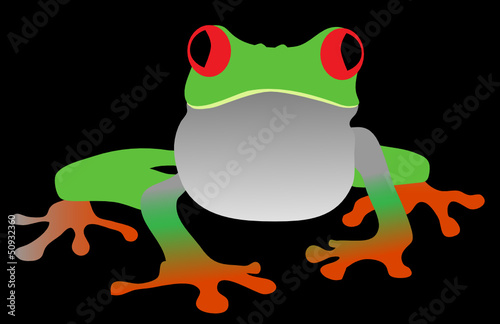 Green Frog Vector