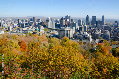 Montreal during fall foliage