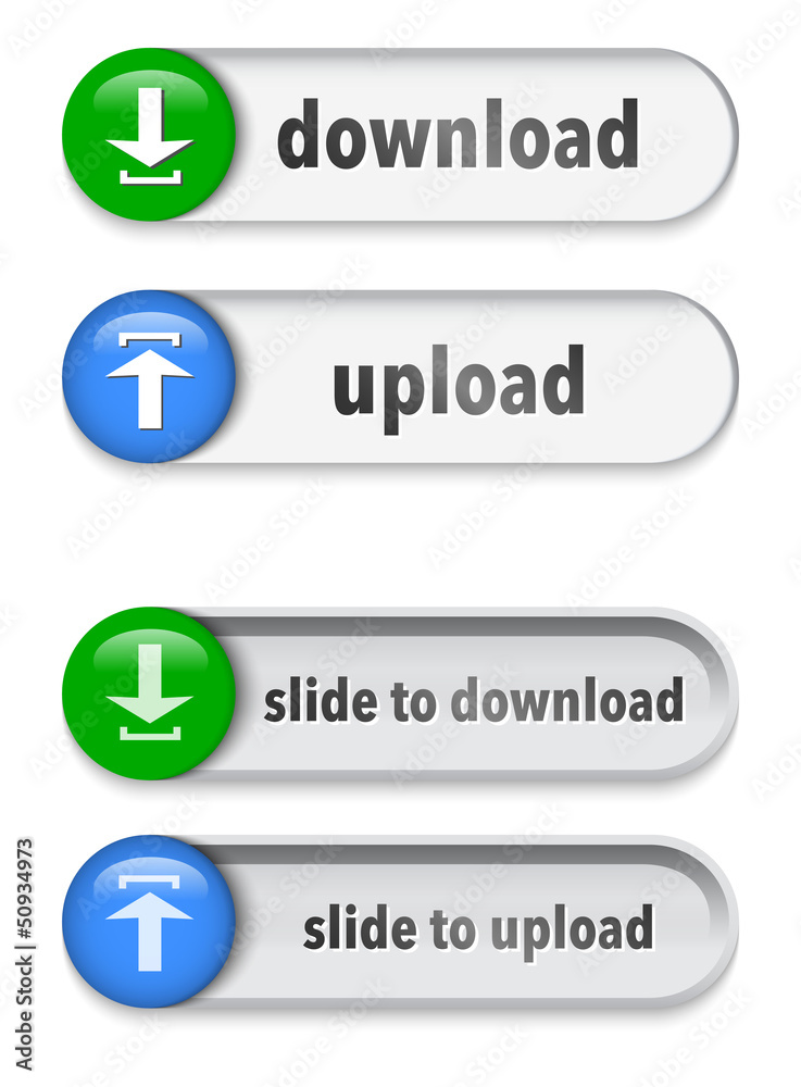 Slider web elements with arrow sign Slider web elements with arrow sign