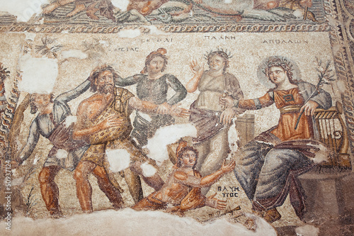 Roman mosaic in Paphos, Cyprus