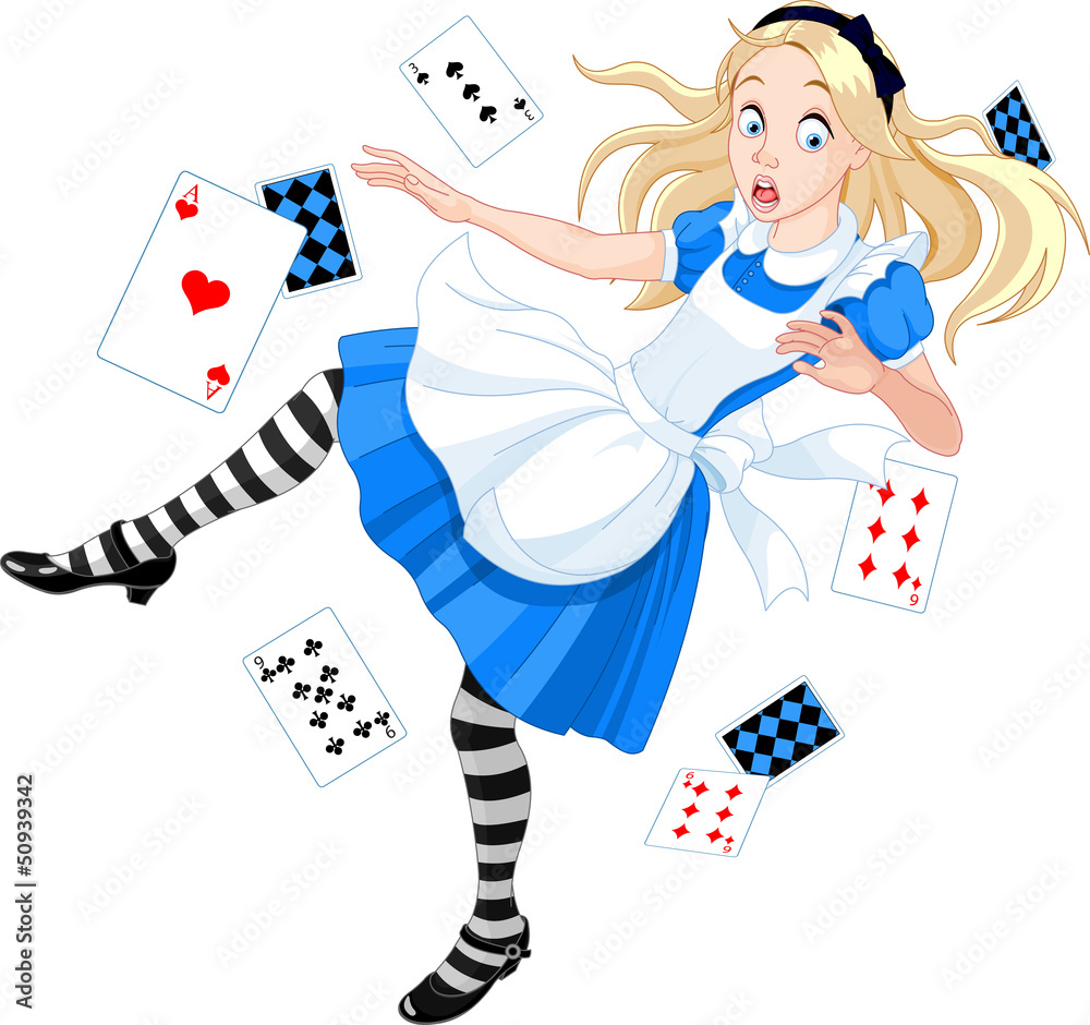 Obraz na plátně Falling Alice