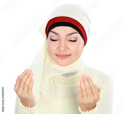 Young Woman Praying photo