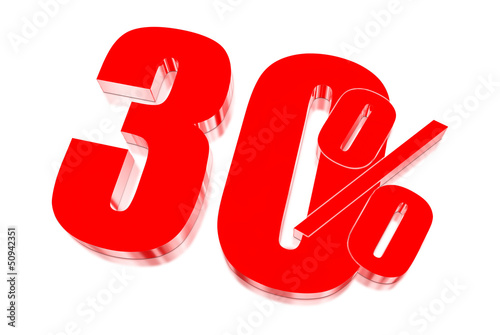 30 percent discount on three-dimensional