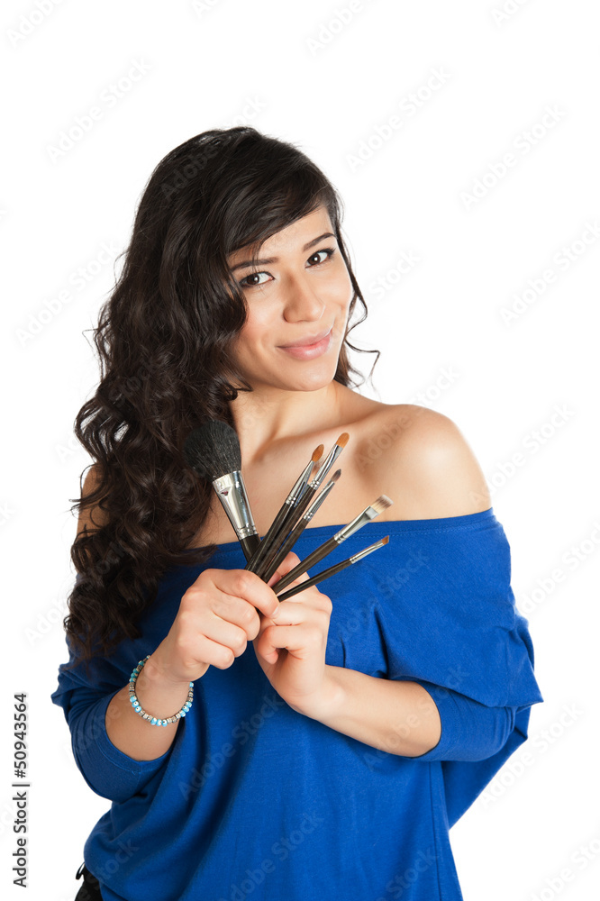 Fototapeta premium Woman apply makeup