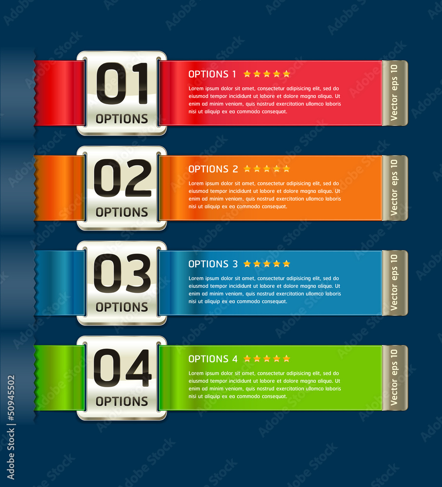 Colorful Medals with Ribbon Style Number Options Banner & Card. Colorful Medals with Ribbon Style Number Options Banner & Card.