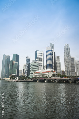 skyline city of singapore