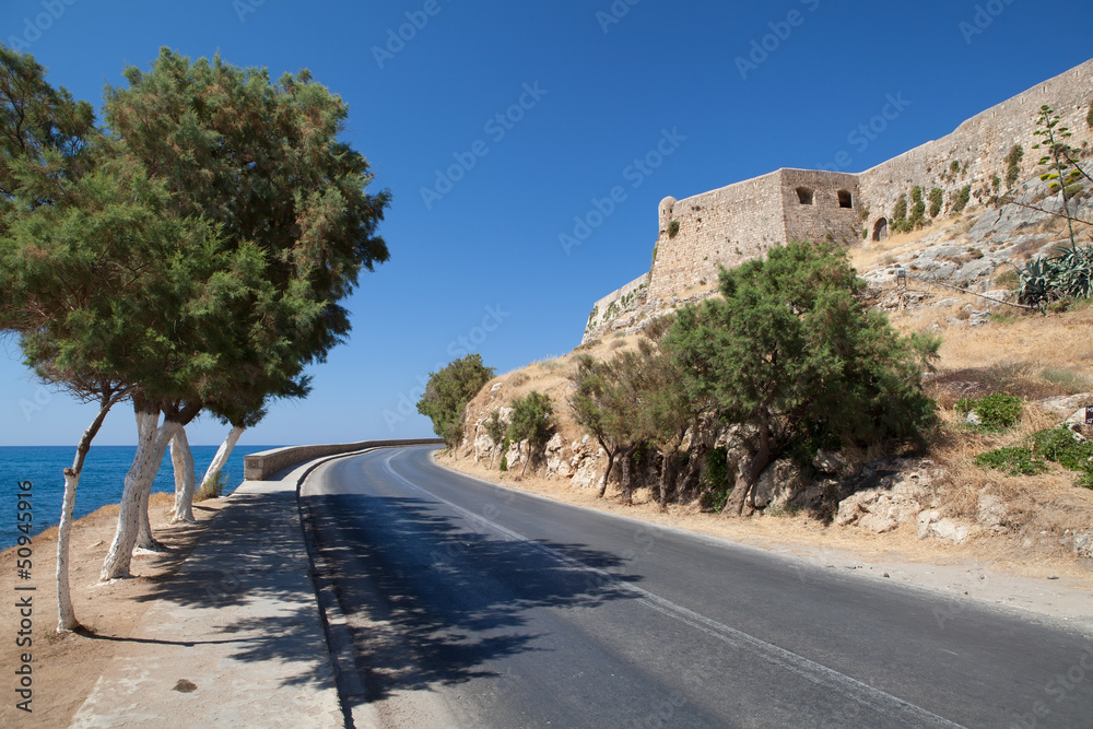 Fortress in Rethymno, Crete, Greece.