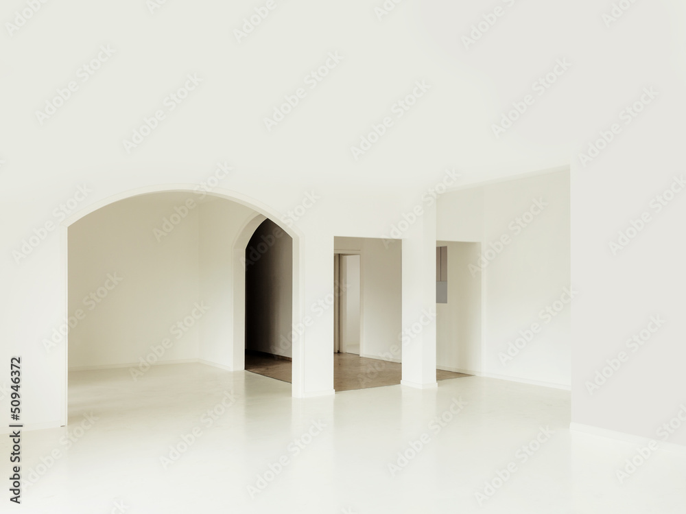 interior house empty, white walls interior house empty, white walls