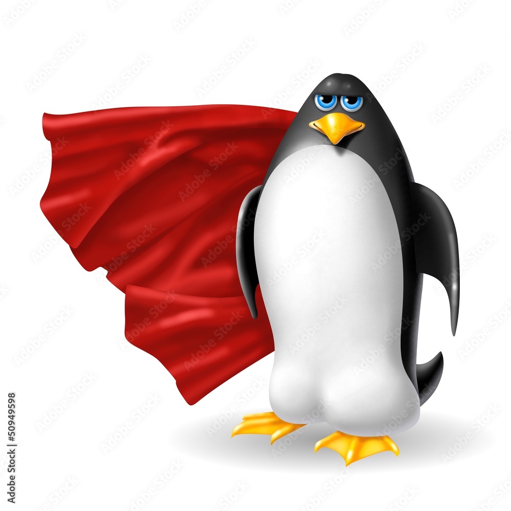 Obraz premium superpinguino