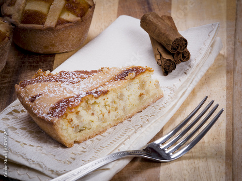 фотографія Pastiera Napoletana, dolce con ricotta