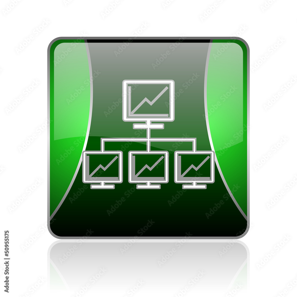 network black and green square web glossy icon network black and green square web glossy icon