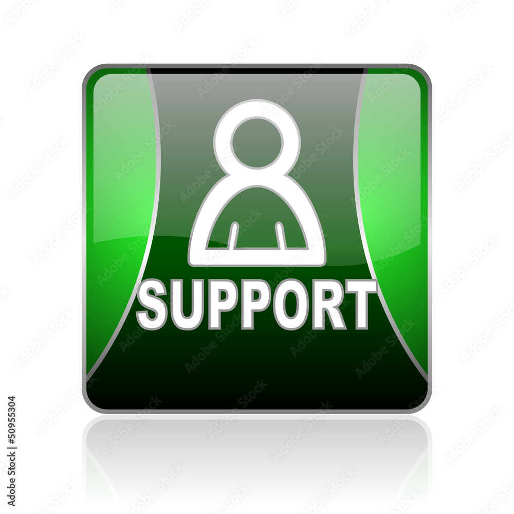support black and green square web glossy icon support black and green square web glossy icon