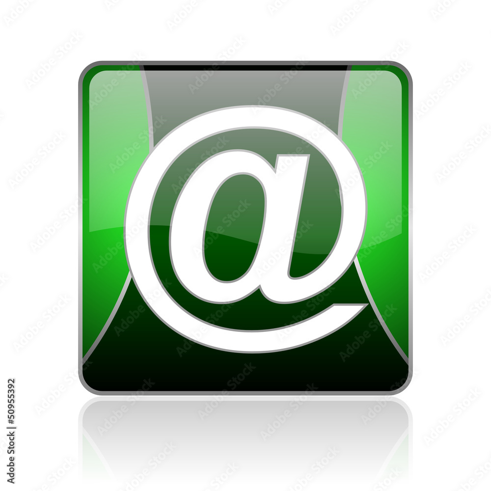 at black and green square web glossy icon at black and green square web glossy icon