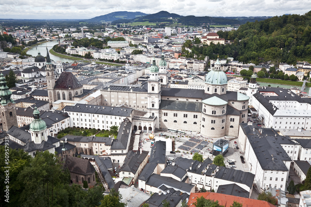 Panorama Of Salzburg. Austria