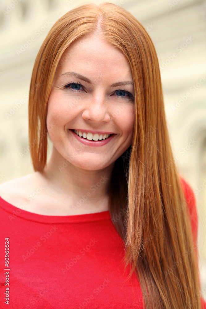 Young beautiful red hair woman Young beautiful red hair woman