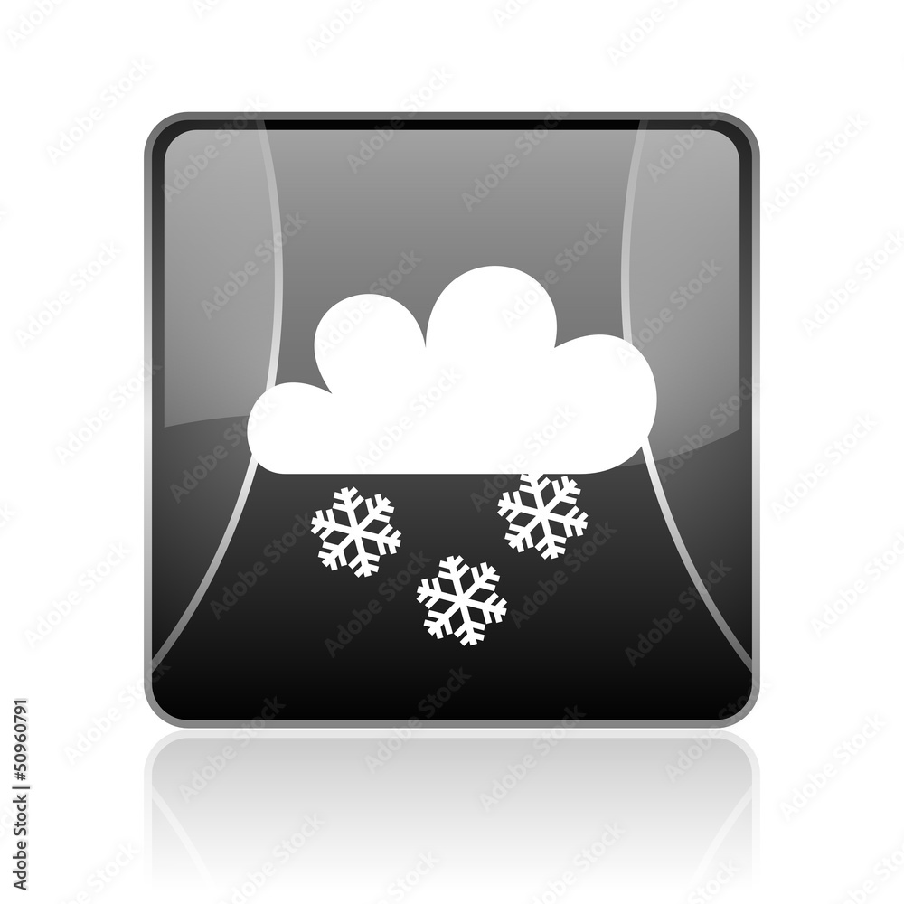 weather forecast black square web glossy icon weather forecast black square web glossy icon