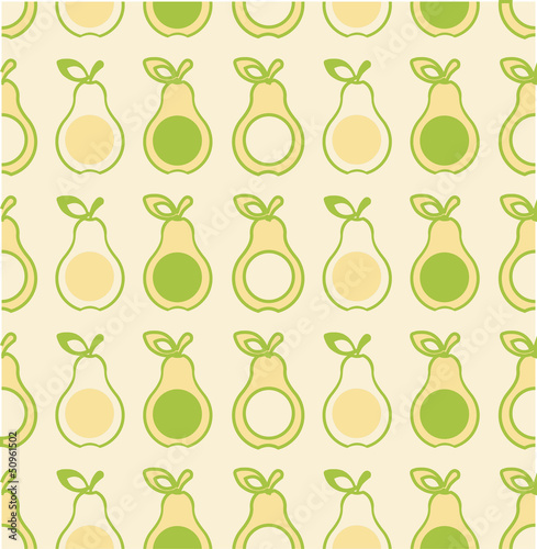 Patterns with pears. Vector illustration2