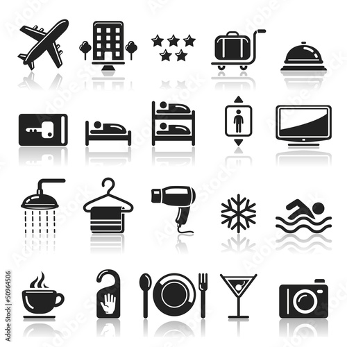 Hotel icons set1. vector eps 10