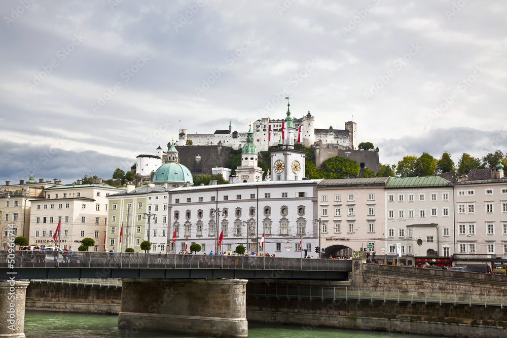 Panorama of Salzburg. Austria