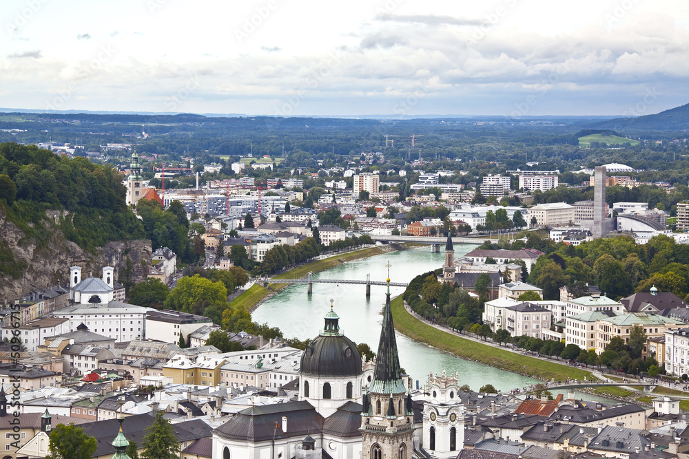 Obraz premium panorama of Salzburg. Austria