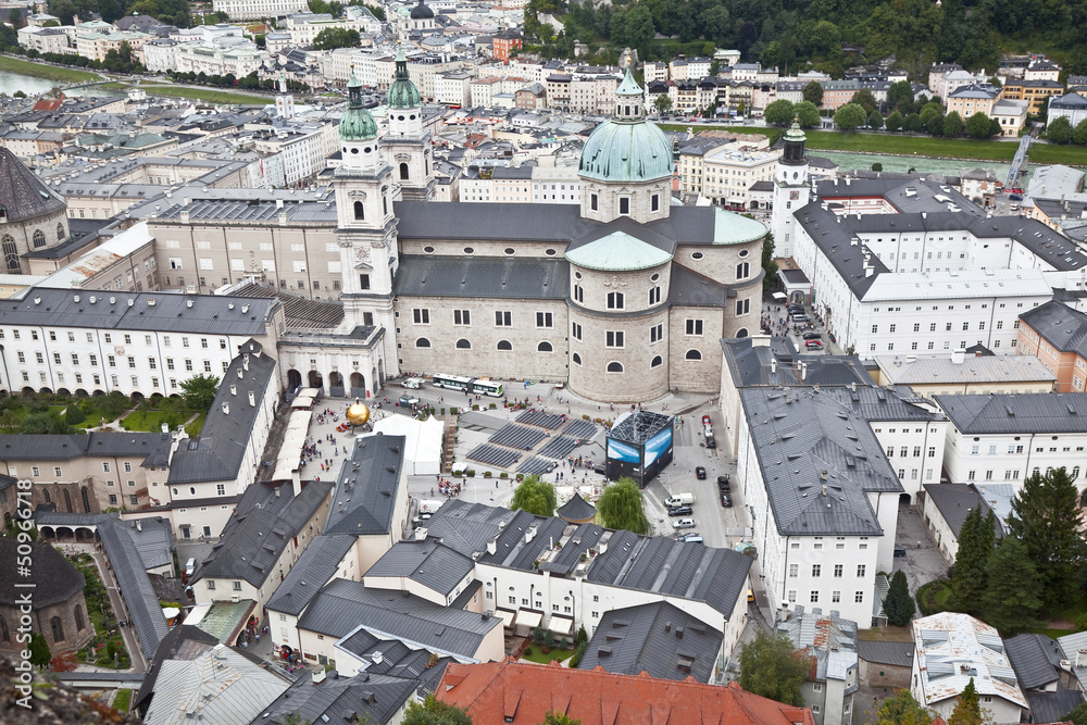 panorama of Salzburg. Austria