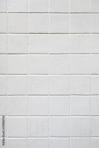 White tile background