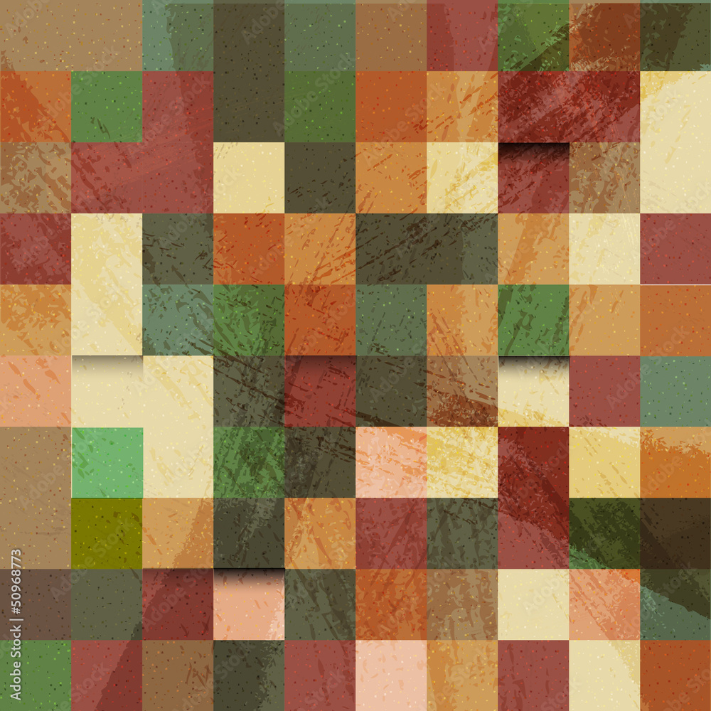 Vector mosaic retro background Vector mosaic retro background