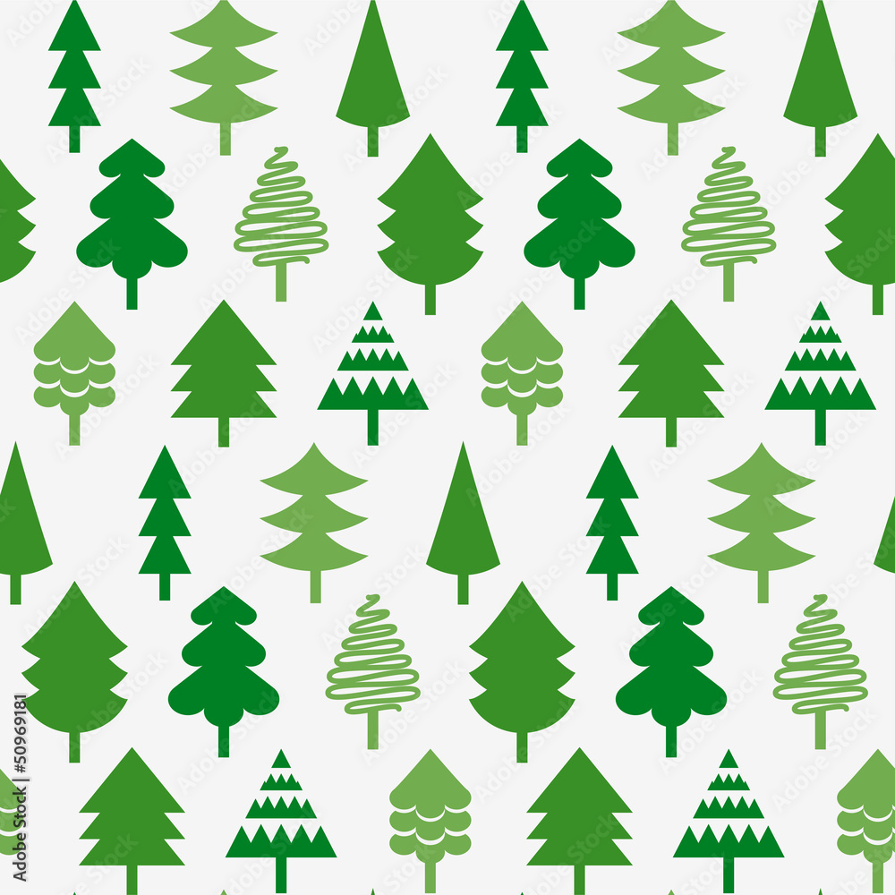 Seamless pattern wtih various Christmas trees Seamless pattern wtih various Christmas trees
