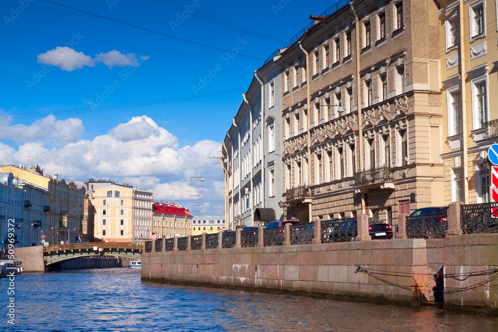 View of St. Petersburg. Moyka River