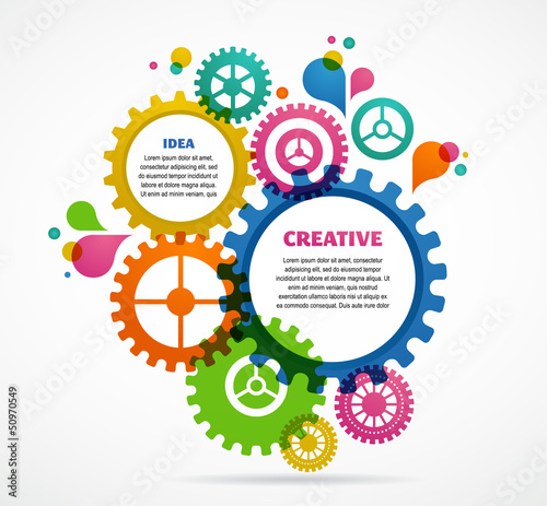 Industrial abstract colorful background design
