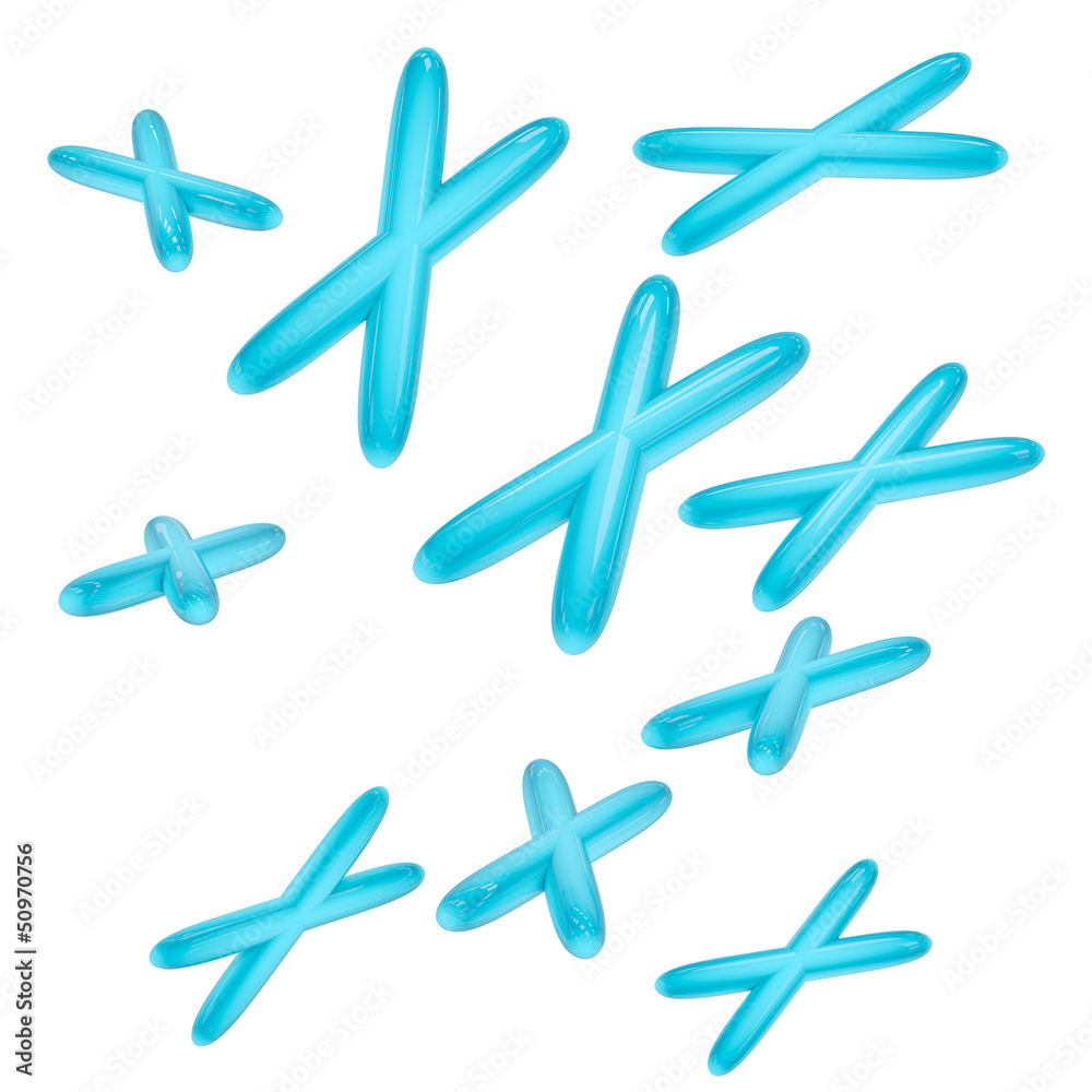 X Chromosomes - 3d Render X Chromosomes - 3d Render