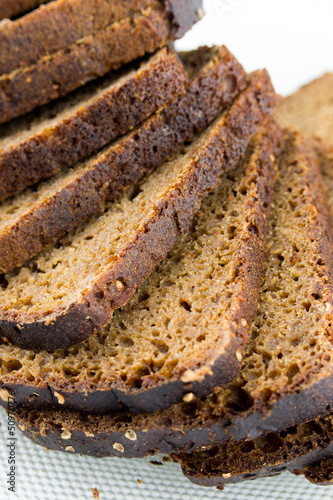 Wallpaper Mural rye bread isolated on white background Torontodigital.ca