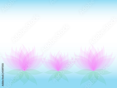 Soft waterlily card