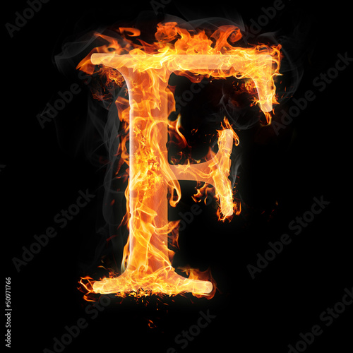 Burning objects and objects on fire background