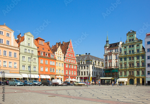 old houses on square Solny in Wroclaw