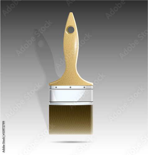 Wooden paintbrush