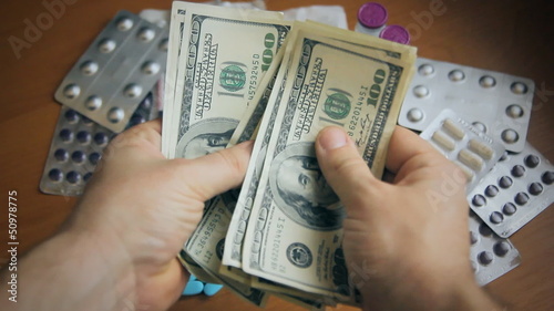 drugs, Dollars in hand, money in hand
