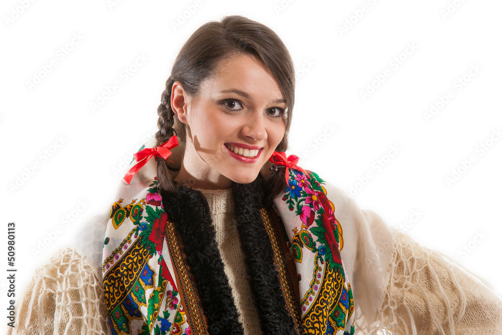 Góralka z warkoczami
