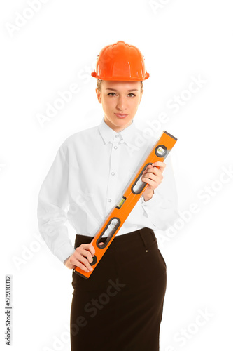 Young woman architect