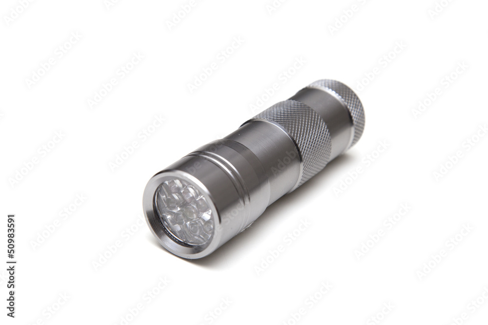 UV Flashlight Isolated on White Background UV Flashlight Isolated on White Background