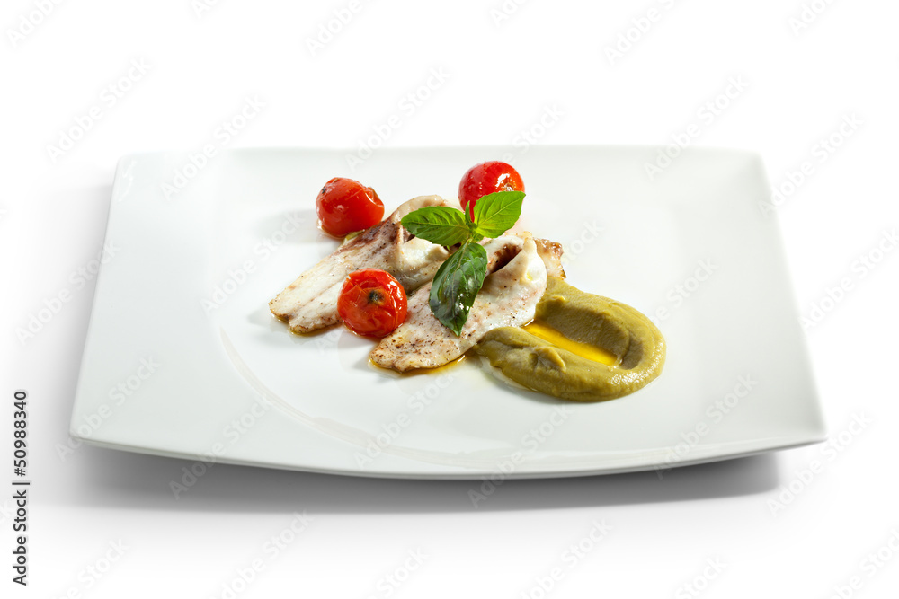 Seabass with Tomato
