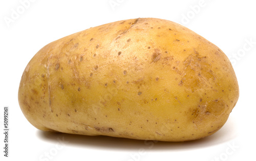 New potatoes isolated on white background