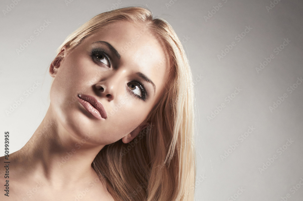 Portrait of beautiful blond woman Portrait of beautiful blond woman