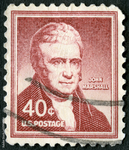 USA - 1955: shows portrait of John Marshall (1755-1835) photo