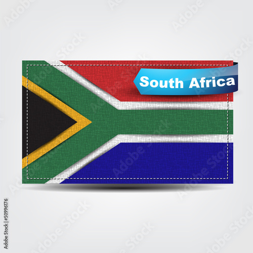 Fabric texture of the flag of South Africa