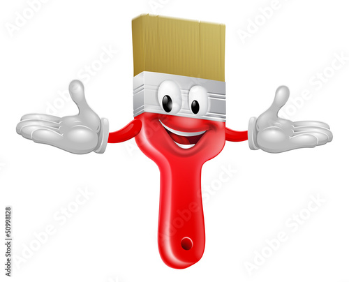 Paint brush mascot