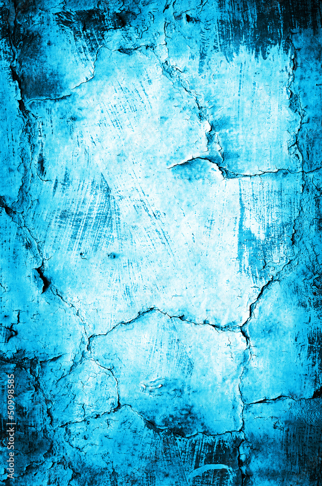 Fototapeta Niebieskie tło ściany grunge